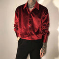 Men's Shimmering Long Sleeve Polo Shirt