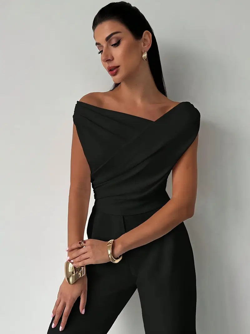 Céleste | Elegant Blouse with Decorative Draping