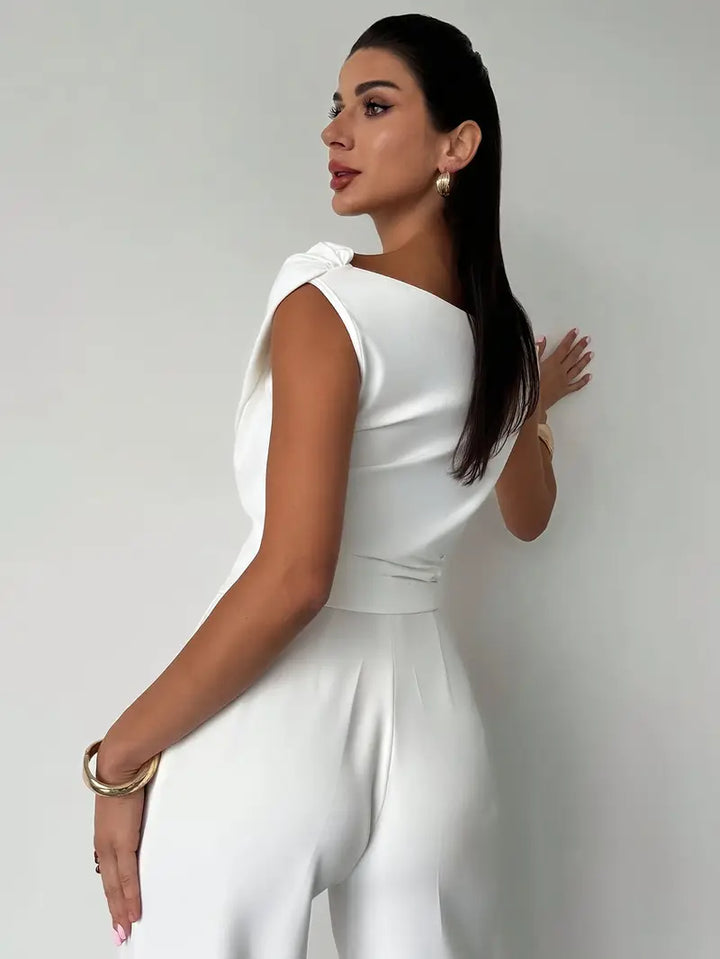 Céleste | Elegant Blouse with Decorative Draping