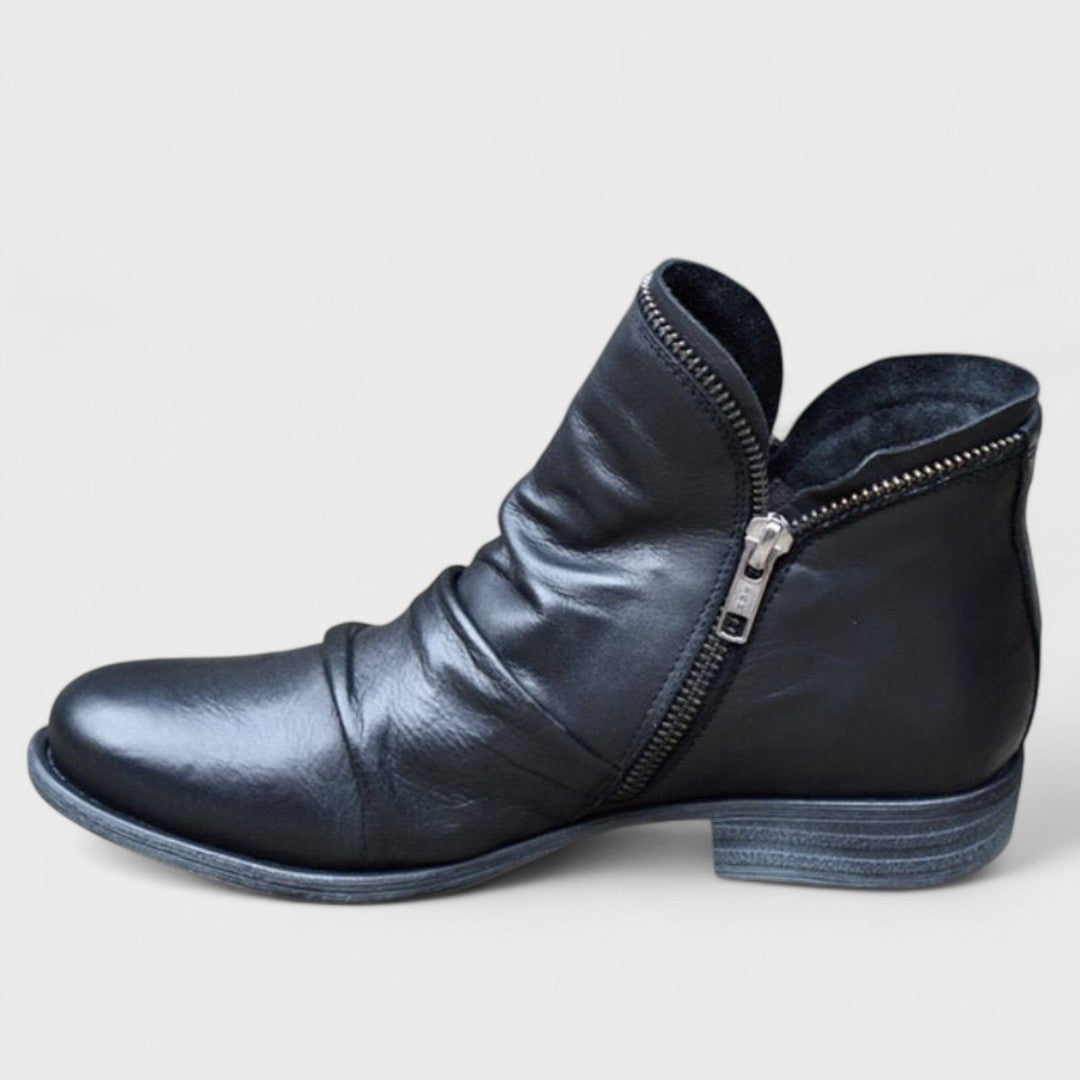 Botines de mujer con cremallera lateral