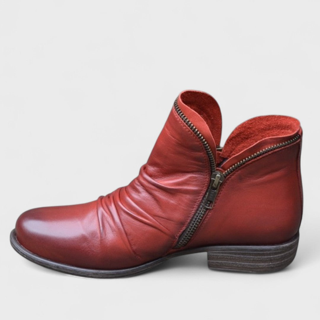 Botines de mujer con cremallera lateral