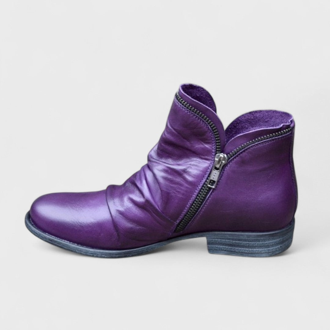 Botines de mujer con cremallera lateral