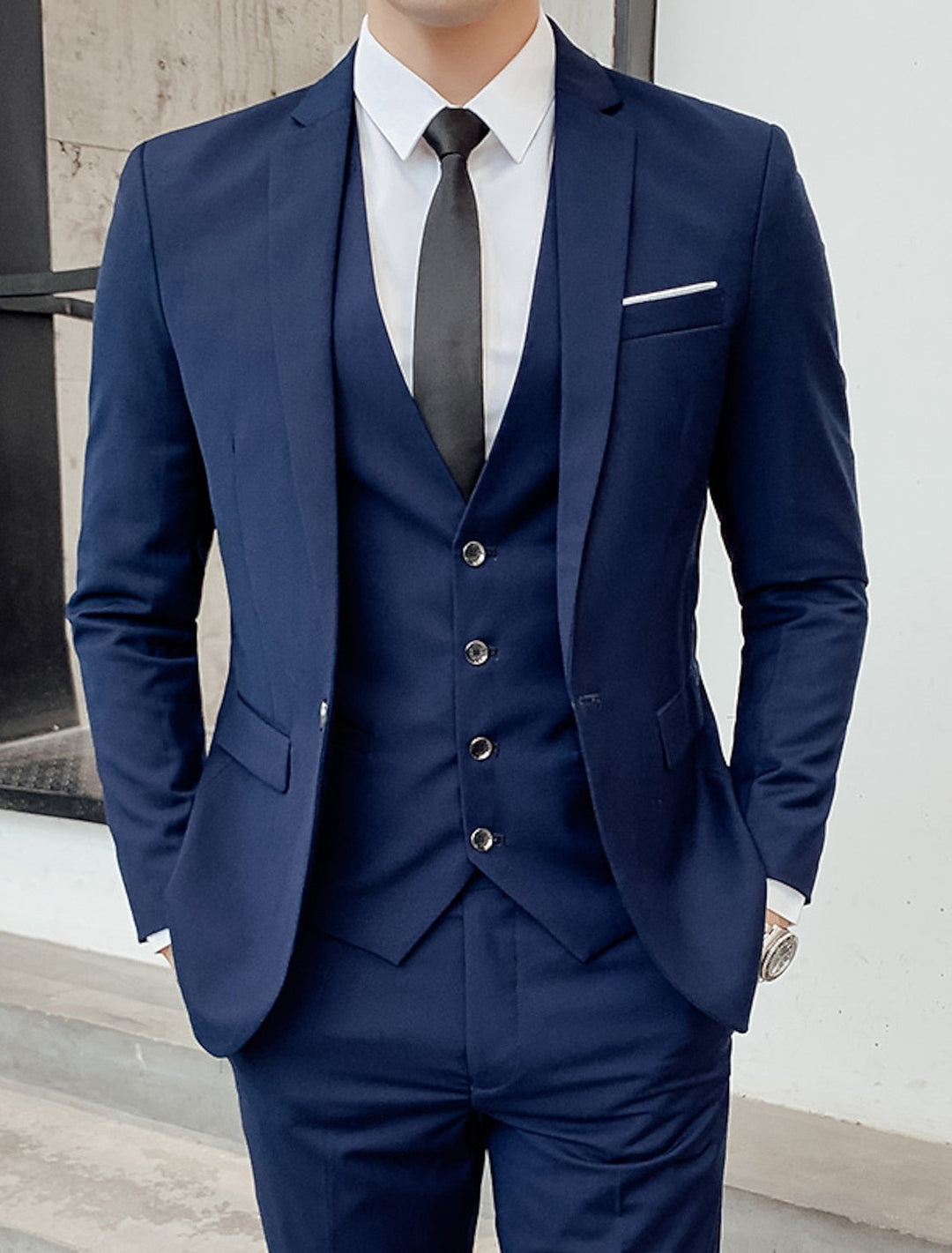 Men's Three-Piece Tailored Suit