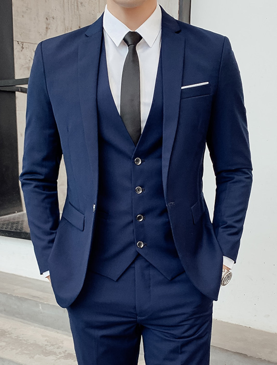 Men's Three-Piece Tailored Suit