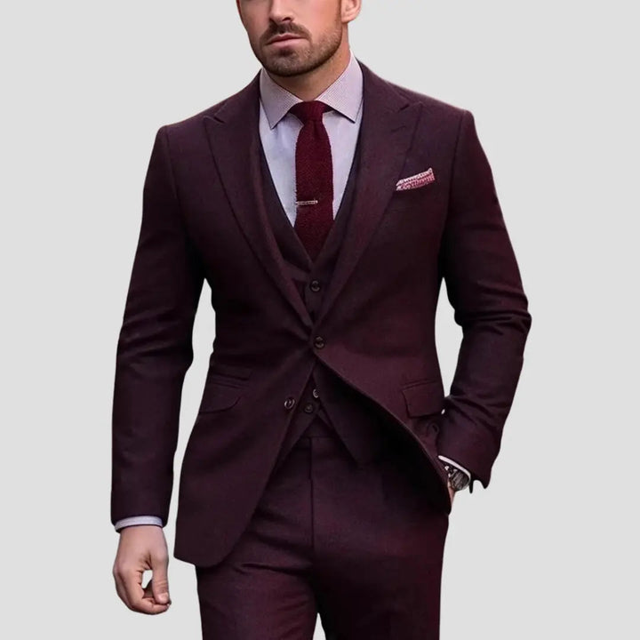 Men's Three-Piece Slim Fit Suit
