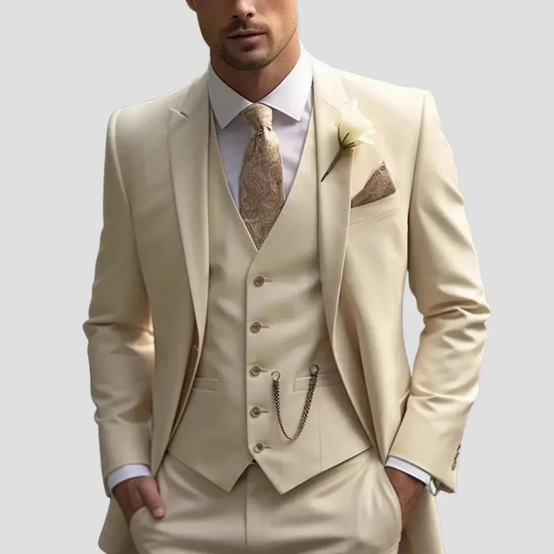 Men's Three-Piece Slim Fit Suit