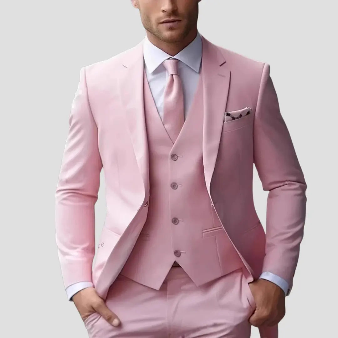 Men's Three-Piece Slim Fit Suit