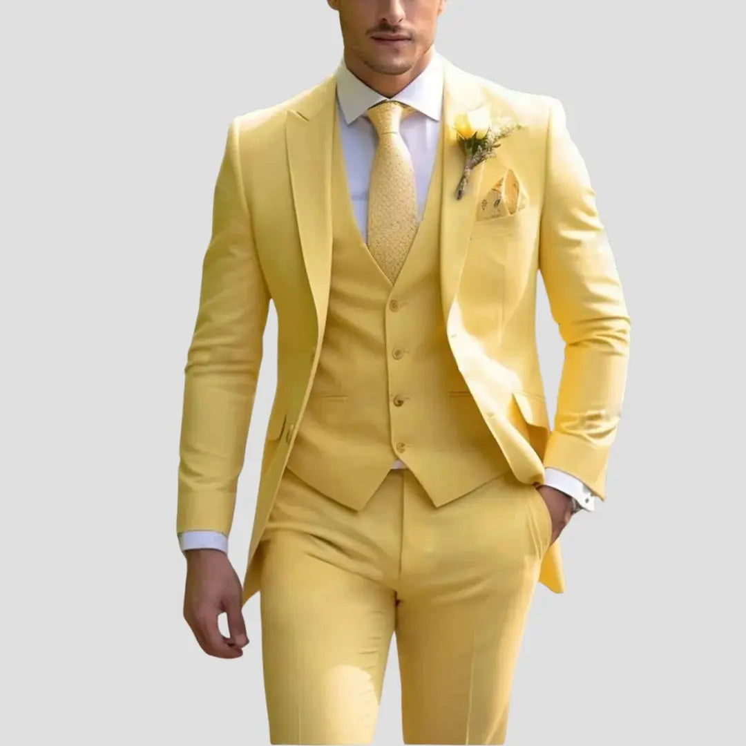 Men's Three-Piece Slim Fit Suit