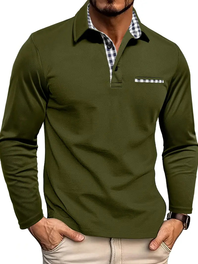 Men's Long Sleeve Polo Shirt