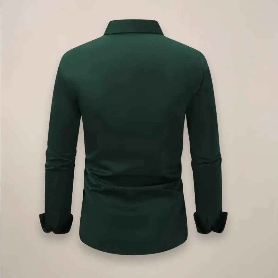 Men's Notch Collar Long Sleeve Shirt