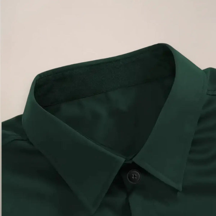 Men's Notch Collar Long Sleeve Shirt