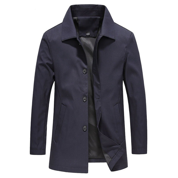Men's Long Windproof Coat