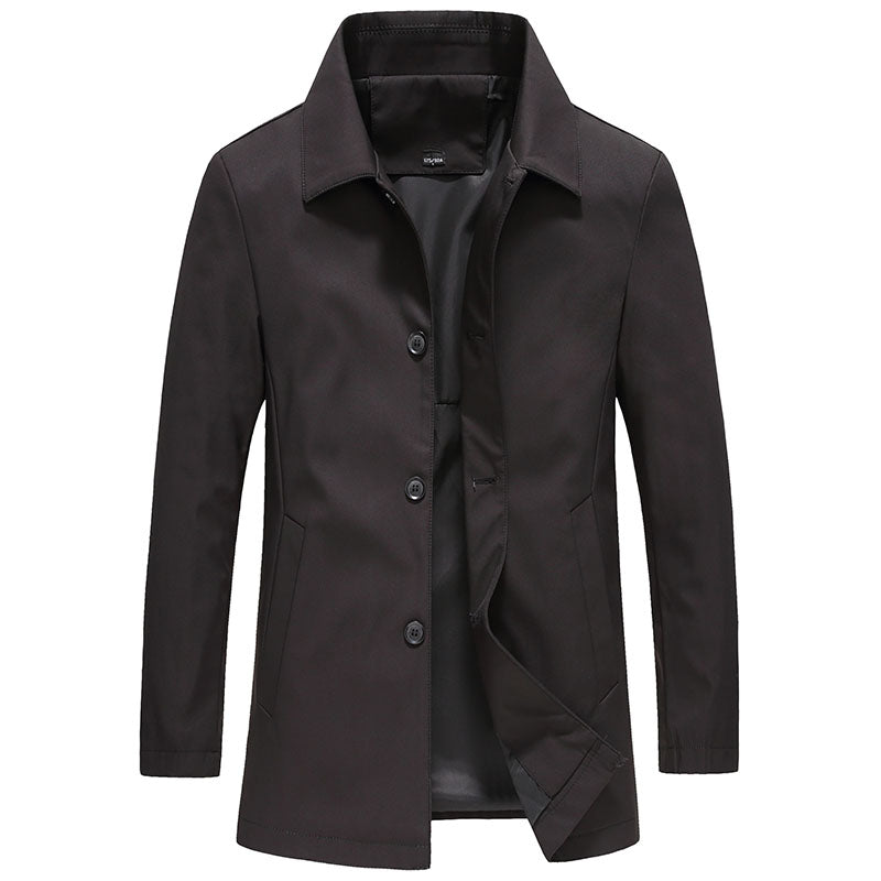 Cappotto lungo da uomo antivento