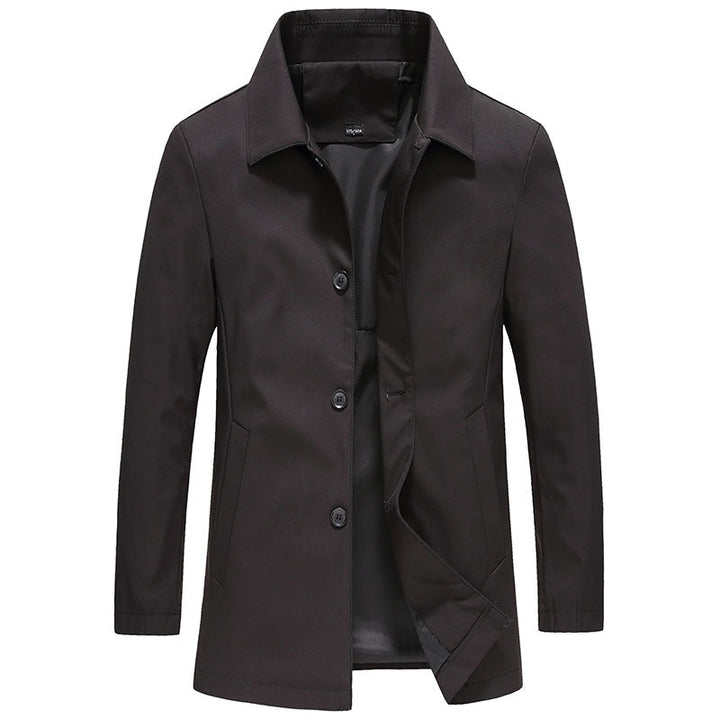 Men's Long Windproof Coat