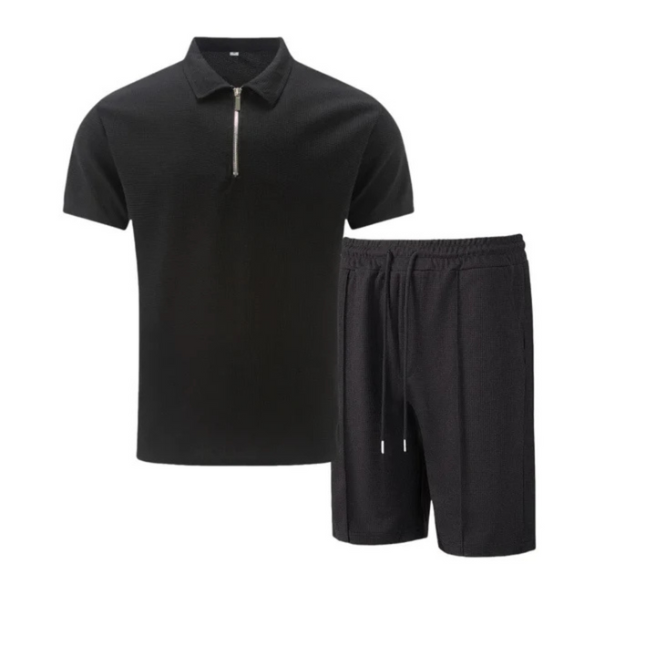 Men's Polo Shirt and Shorts Co-Ord Set