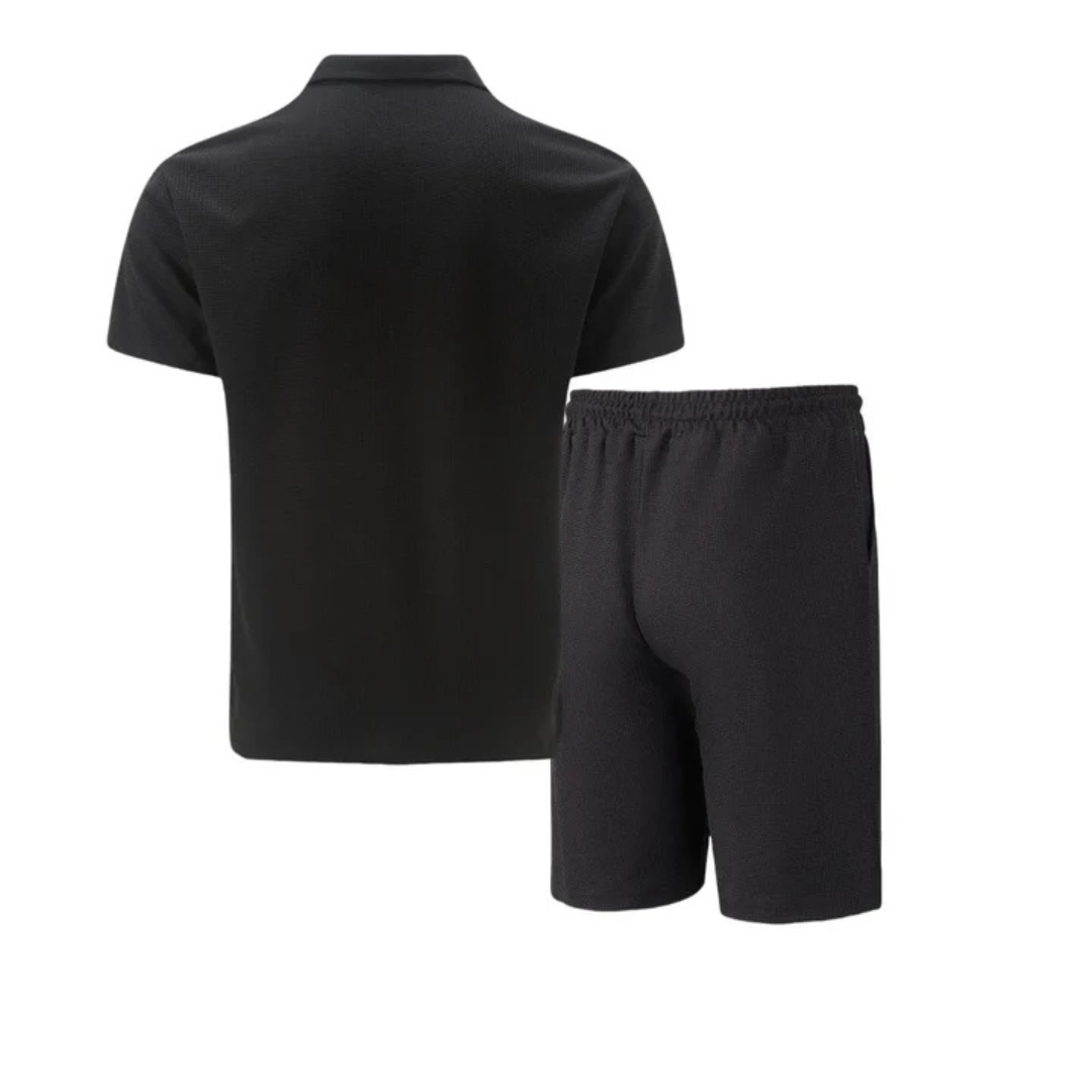 Men's Polo Shirt and Shorts Co-Ord Set