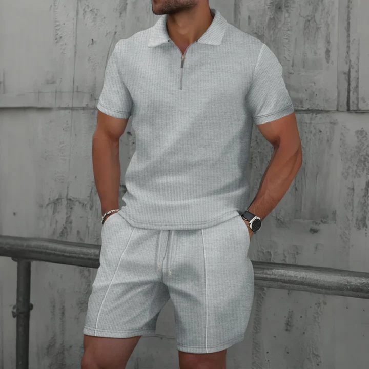 Men's Polo Shirt and Shorts Co-Ord Set