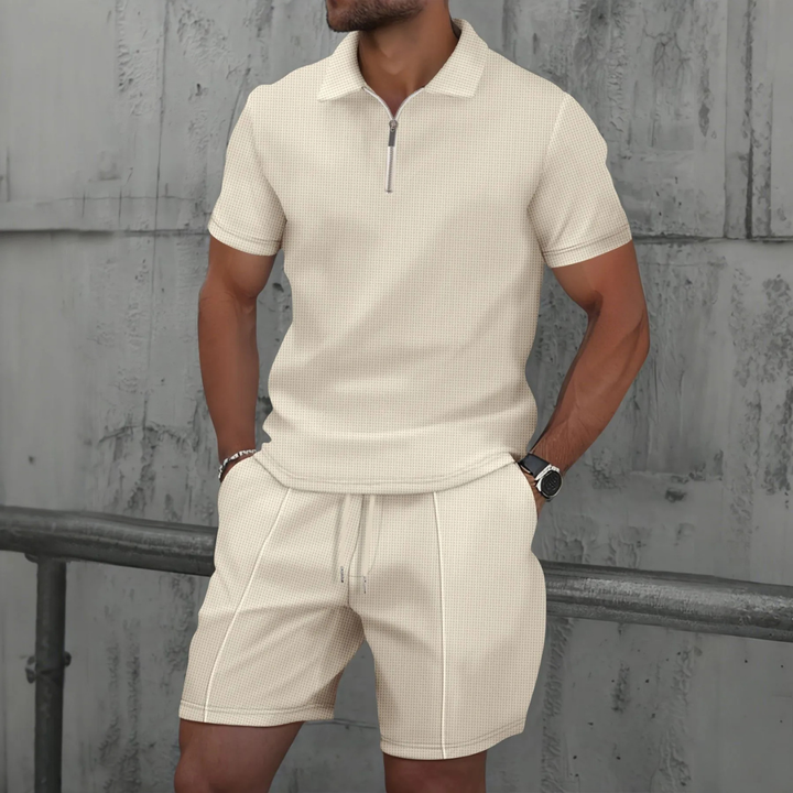 Men's Polo Shirt and Shorts Co-Ord Set