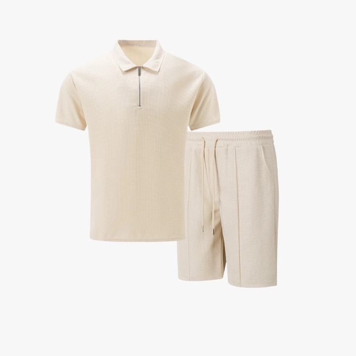 Men's Polo Shirt and Shorts Co-Ord Set