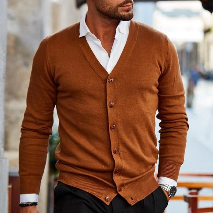 Men's V-Neck Cardigan