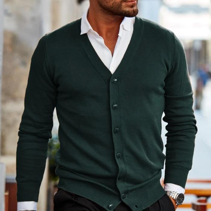 Men's V-Neck Cardigan