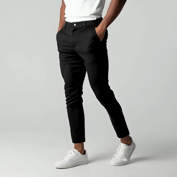 Marek | Muscle Fit Chino Pants with Elastic Waist
