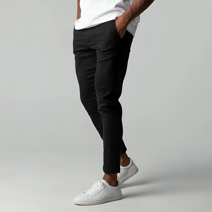 Marek | Muscle Fit Chino Pants with Elastic Waist