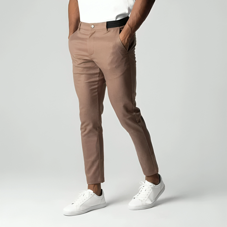 Marek | Muscle Fit Chino Pants with Elastic Waist