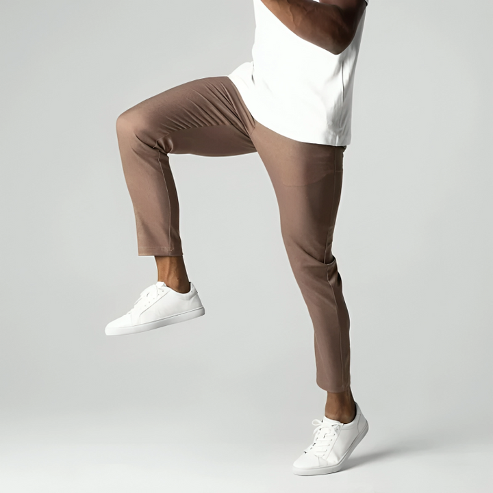 Marek | Muscle Fit Chino Pants with Elastic Waist