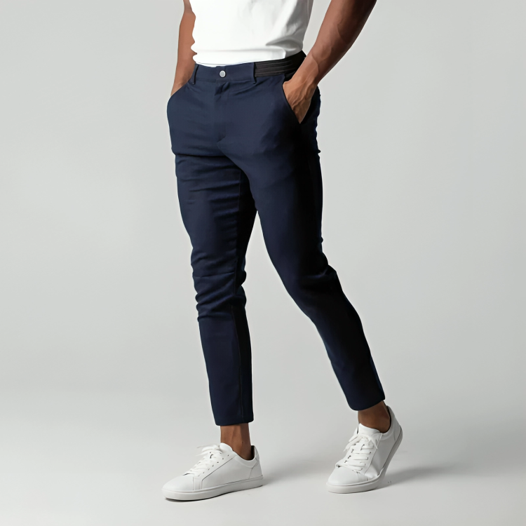 Marek | Muscle Fit Chino Pants with Elastic Waist