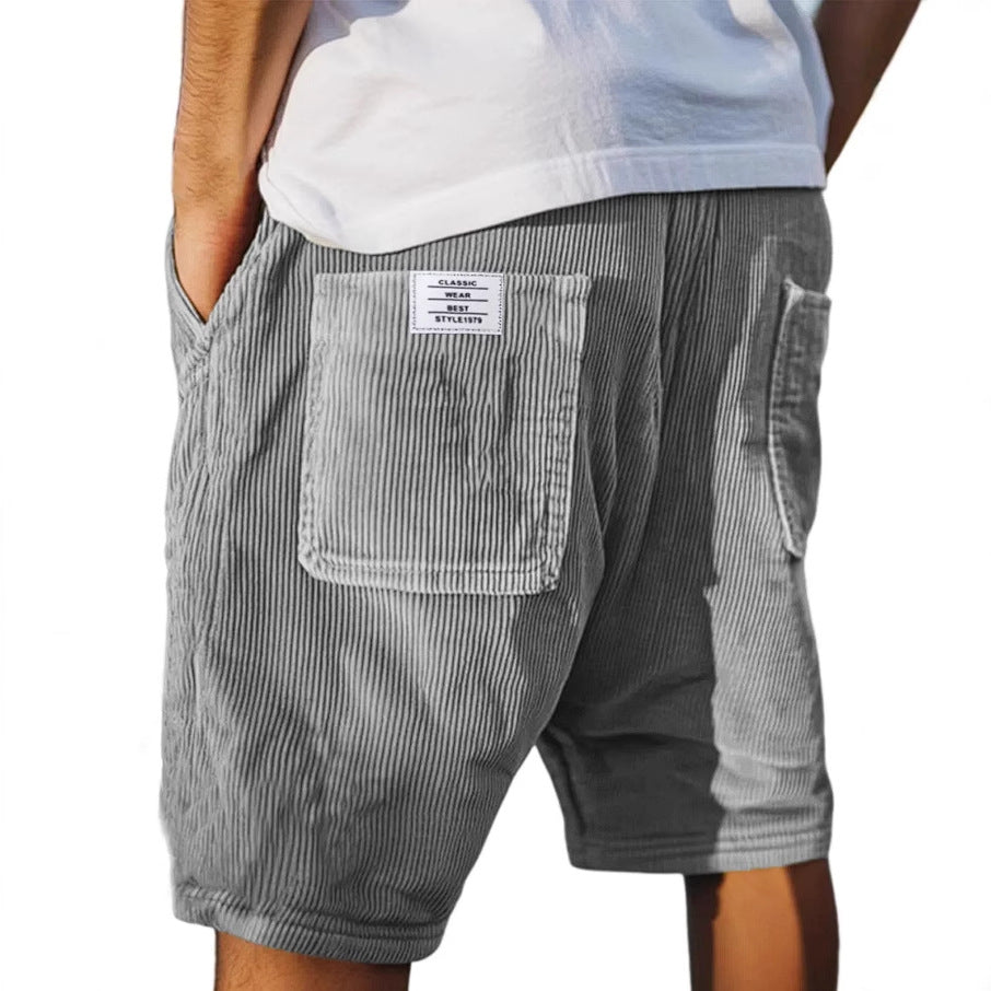 Men's Corduroy Casual Shorts