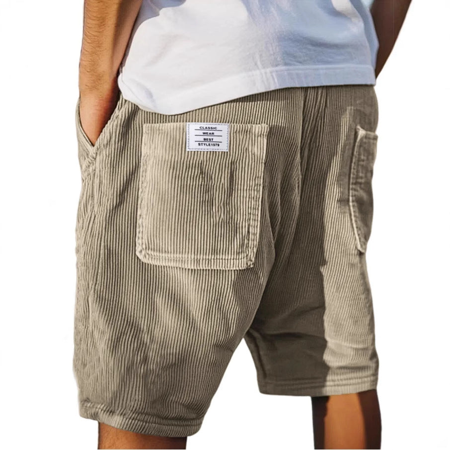 Men's Corduroy Casual Shorts