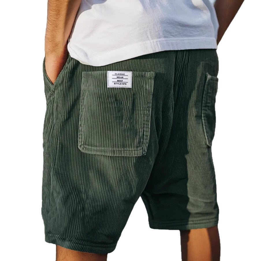 Men's Corduroy Casual Shorts
