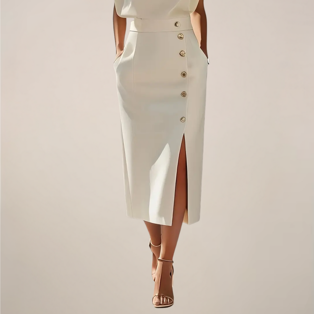 Emilia | Elegant Sleeveless Midi Dress