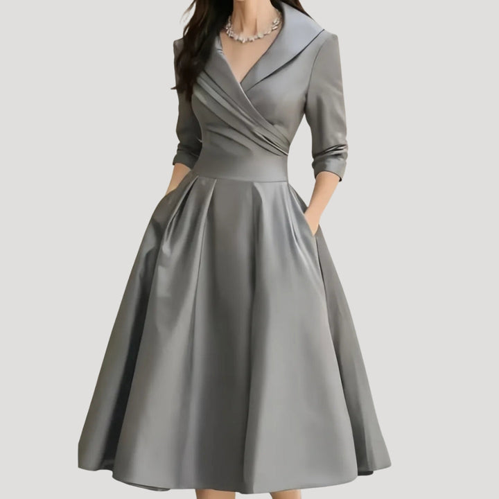 Elżbieta | Midi Wedding Dress with Wrap