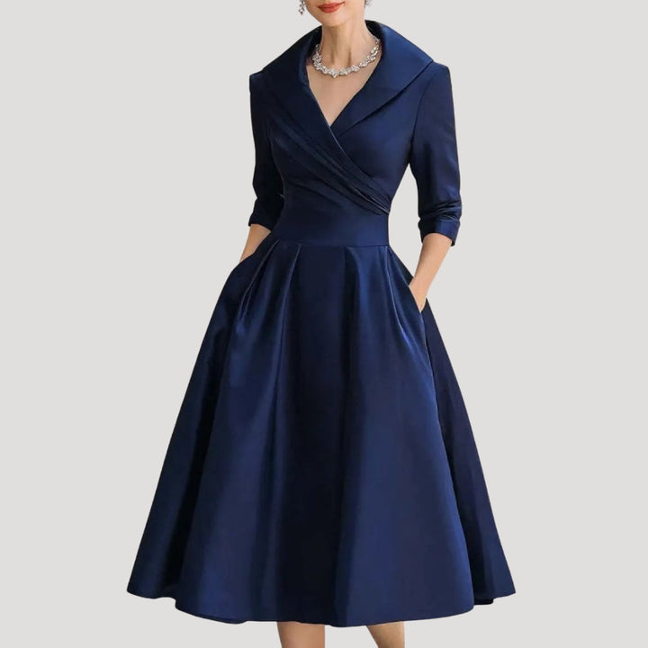 Elżbieta | Midi Wedding Dress with Wrap