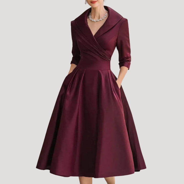 Elżbieta | Midi Wedding Dress with Wrap