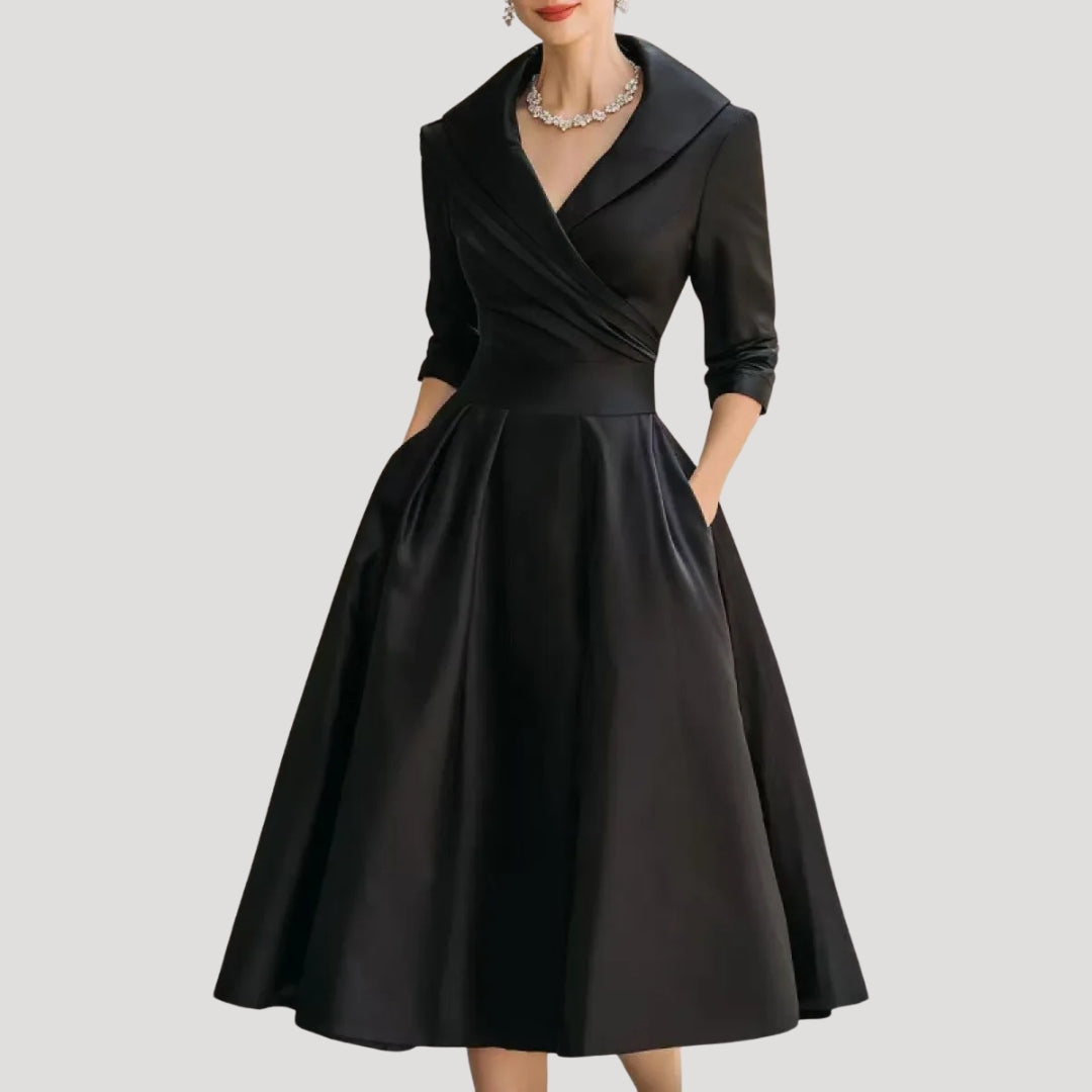 Elżbieta | Midi Wedding Dress with Wrap