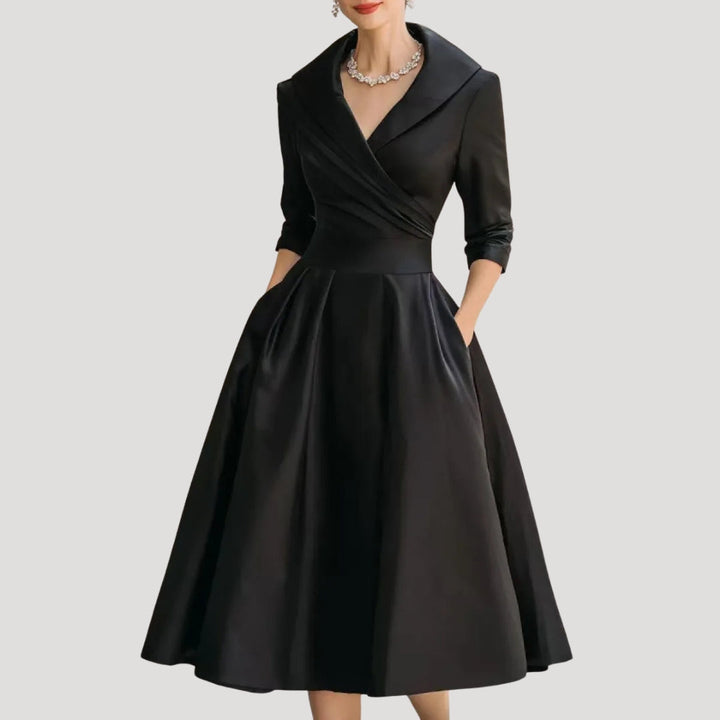 Elżbieta | Midi Wedding Dress with Wrap