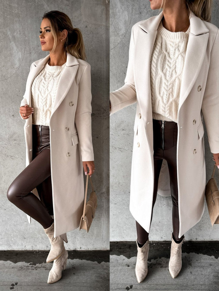 Women's Double-Breasted Winter Wool Coat
