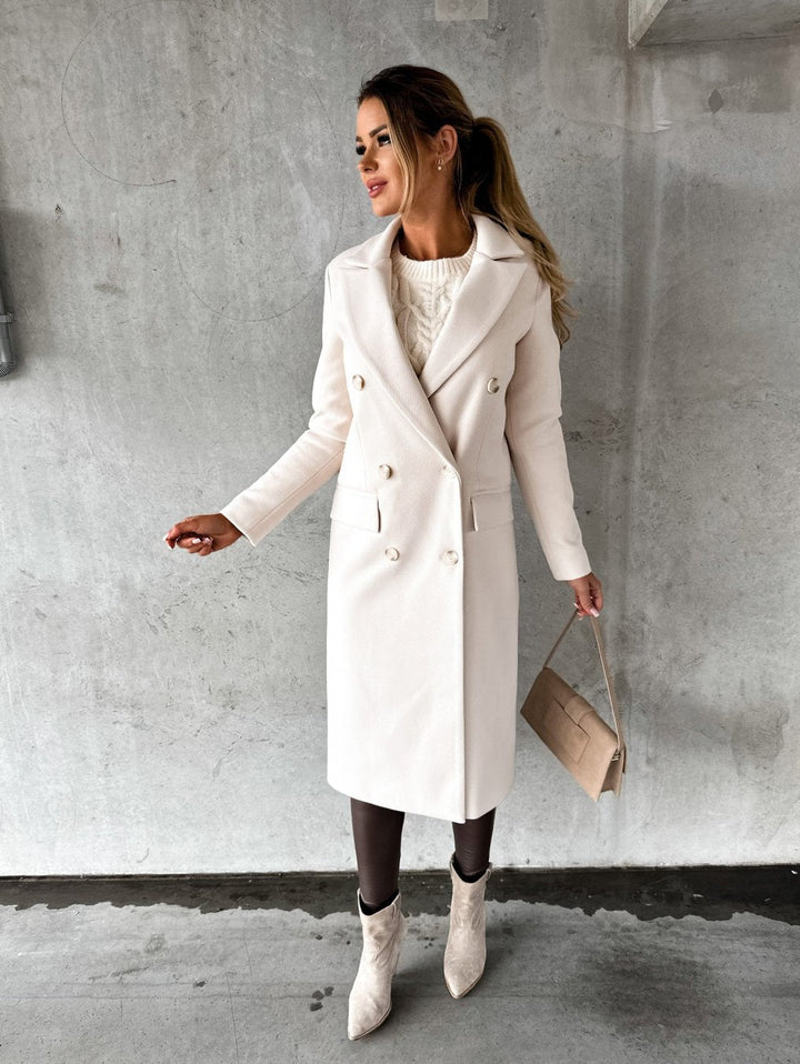 Women's Double-Breasted Winter Wool Coat