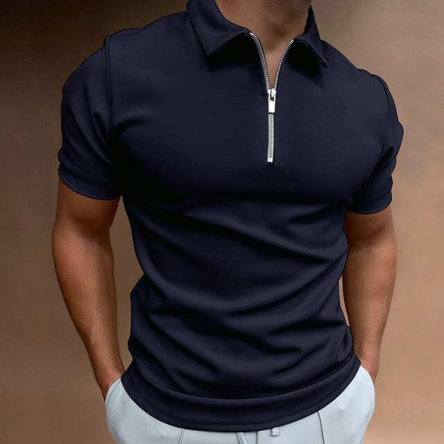 Men's Polo Shirt With Zipper