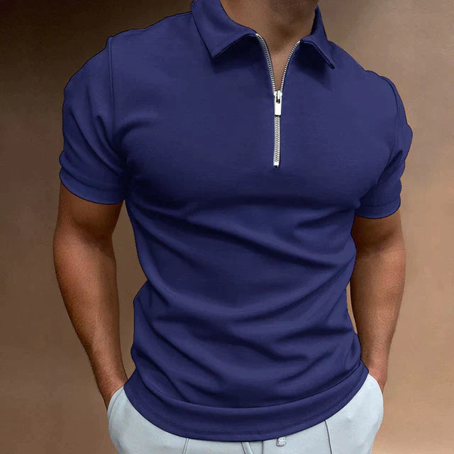 Men's Polo Shirt With Zipper