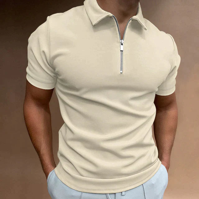 Men's Polo Shirt With Zipper