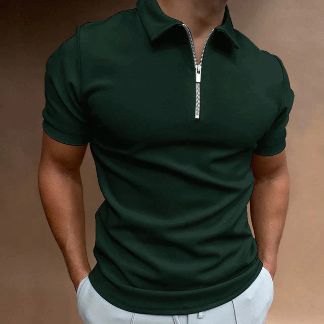 Men's Polo Shirt With Zipper