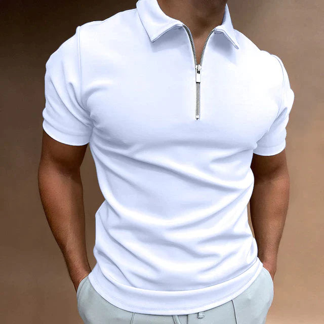 Men's Polo Shirt With Zipper