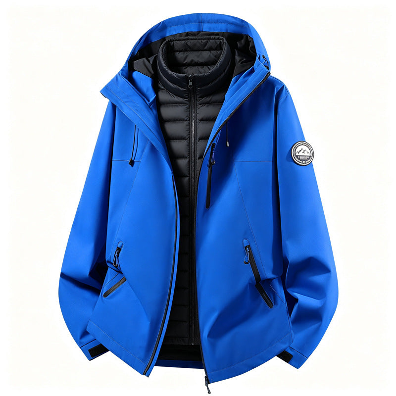Men's Softshell Jacket with Removable Inner Layer
