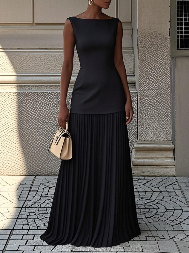 Women's Pleated Skirt Co-Ord Set