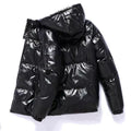 Men's Quilted Puffer Jacket with Hood and Thermal Lining
