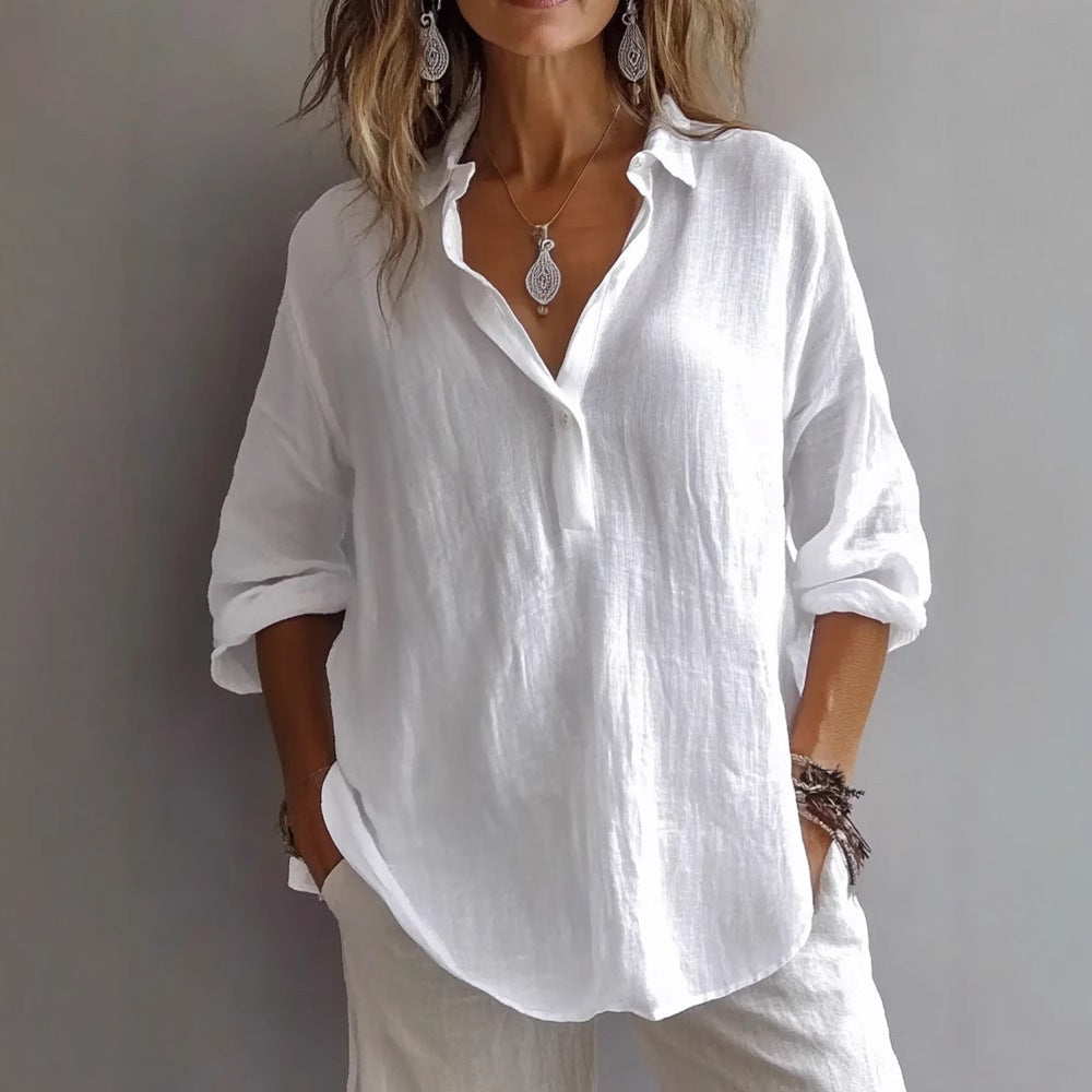 Women's Casual Linen Shirt
